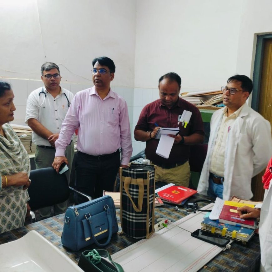 विशेष सचिव ने अंधेरे में किया औचक निरीक्षण:निरीक्षण के दौरान सीएचसी में बिजली गुल, 20 मिनट बाद चला जनरेटर
