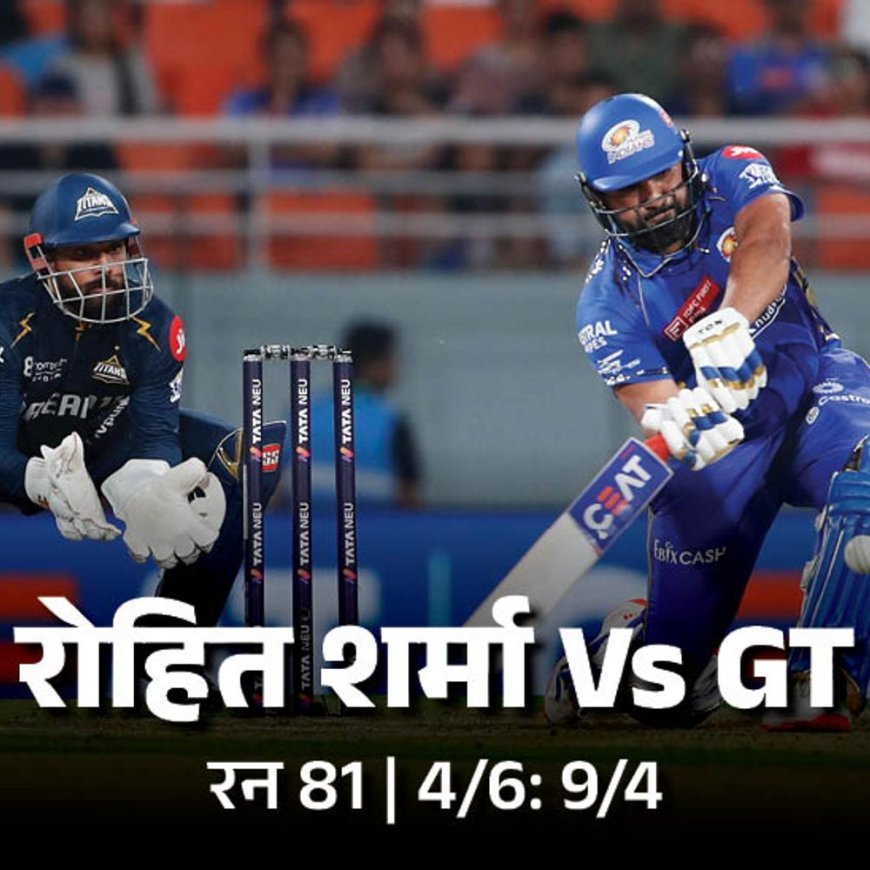 रोहित IPLमध्ये 300 षटकार मारणारा पहिला भारतीय खेळाडू:कोहलीनंतर 7 हजार धावा करणारा दुसरा फलंदाज, कुसल मेंडिस हिट विकेट झाला; मोमेंट्स-रेकॉर्ड्स