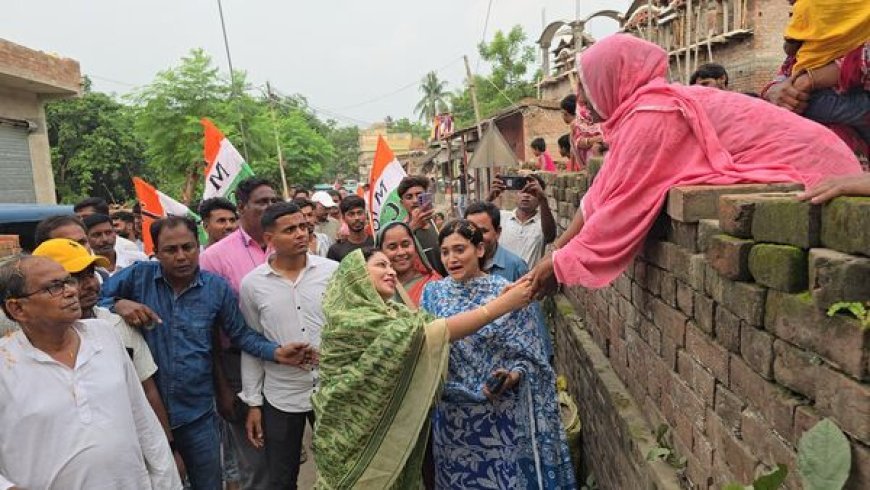 কালীগঞ্জে প্রচার চলাকালীন TMC প্রার্থীর সামনেই দ্বন্দ্বে জড়াল দলের দুই গোষ্ঠী