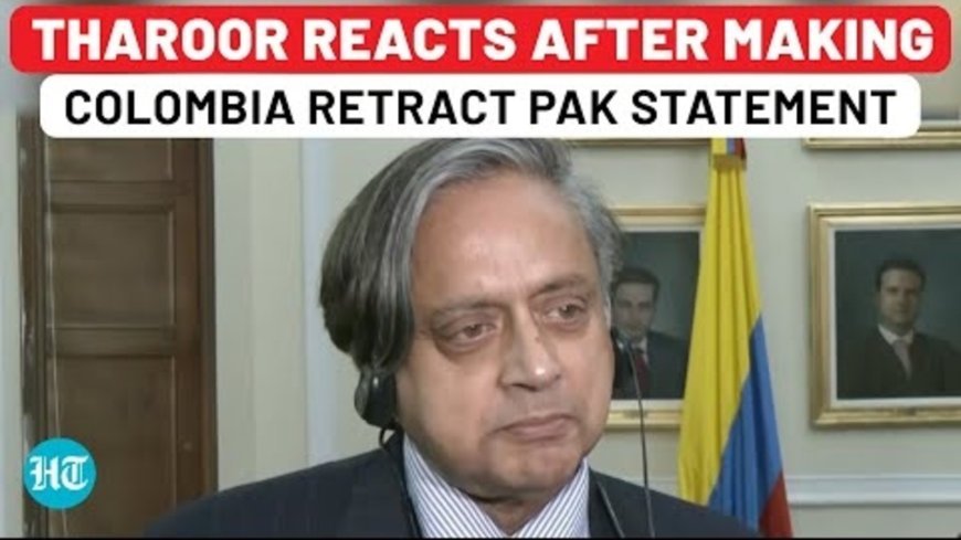 On Cam: Shashi Tharoor Reacts After Making Colombia Retract Pakistan Statement| Op Sindoor| India