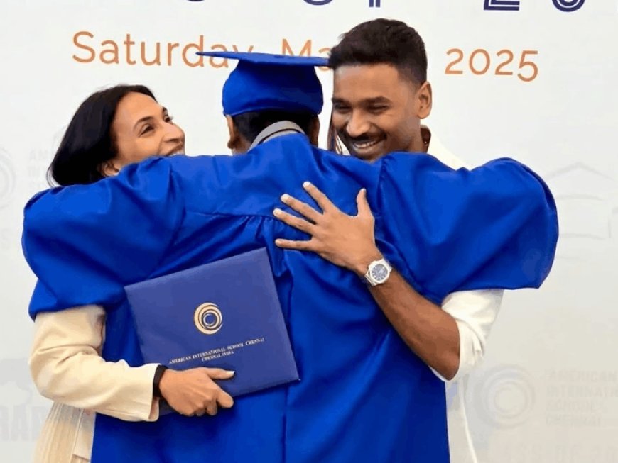 घटस्फोटानंतर मुलासाठी एकत्र आले धनुष-ऐश्वर्या:अभिनेत्याने शेअर केले कुटुंबाचे फोटो, चाहते म्हणाले- तुम्हा दोघांना एकत्र पाहून आनंद झाला