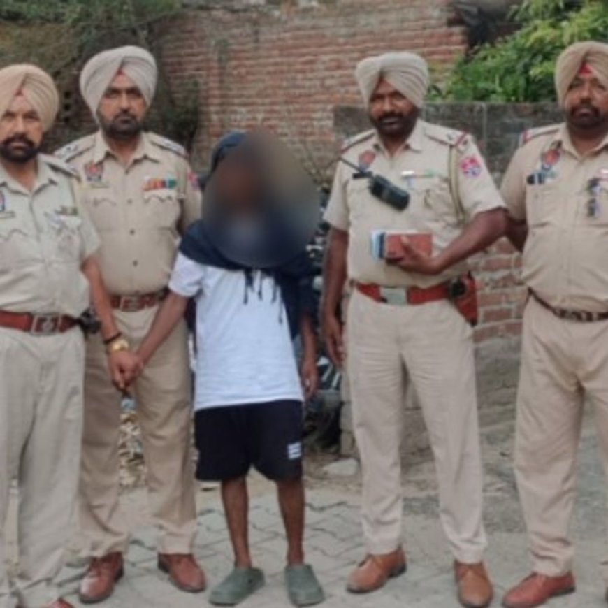 कपूरथला में मोबाइल चोर गिरफ्तार:पुलिस ने नाकाबंदी के दौरान एक पकड़ा, दूसरा फरार, 10 महंगे फोन बरामद