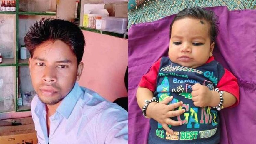अमरोहा में बड़ा हादसा : कैंटर की टक्कर से पिता-पुत्री की मौत, पत्नी और बेटा घायल; ननिहाल जा रहे थे बच्चे
