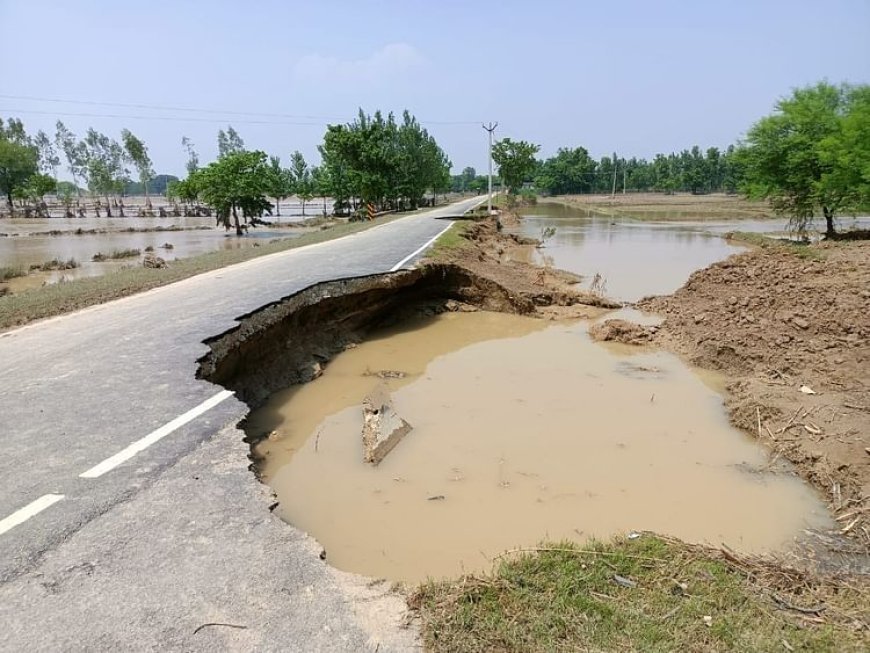 UP: अब बाढ़ में सड़क क्षतिग्रस्त हुई तो मिलेगा भारी मुआवजा,  64 गुना तक बढ़ा बजट