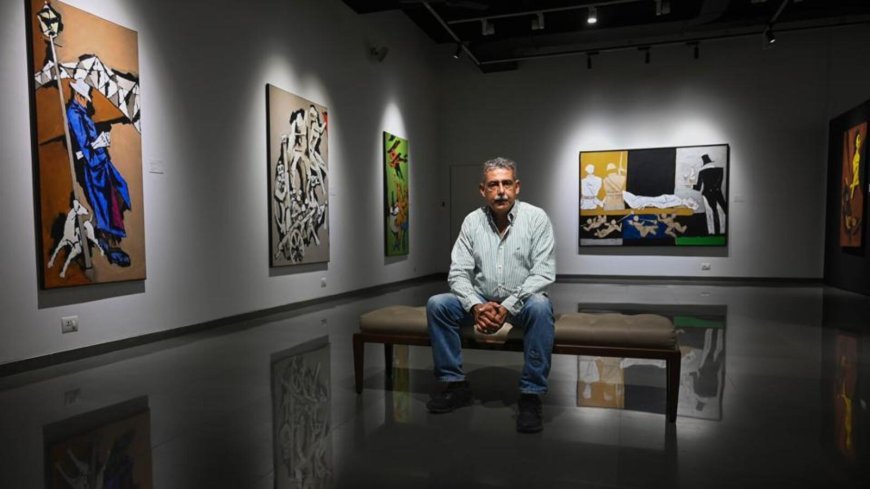 Husain’s 21 unseen canvases on auction depict his vision of the last century