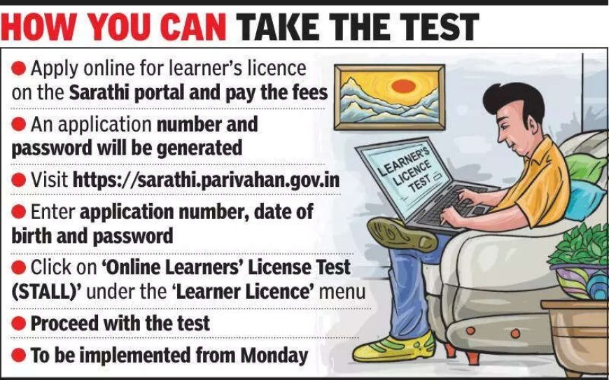 Take your learner’s driving licence test from home in Gujarat