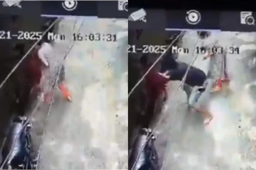Girl Stuck To Pipe After Electric Shock, Uncle Risks His Life To Pull Her Away | Video