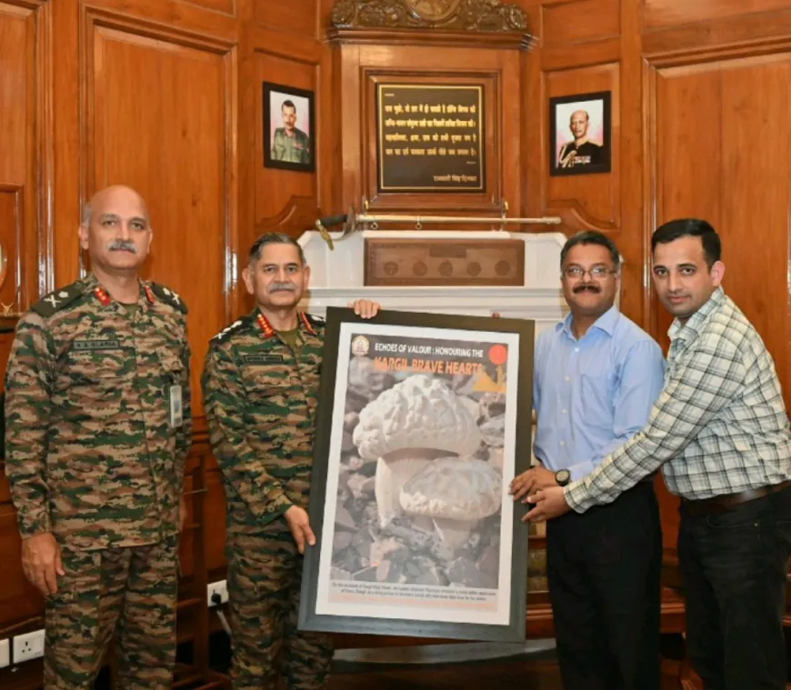 Jammu University researchers meet Army chief to dedicate rare mushroom discovery to Kargil bravehearts