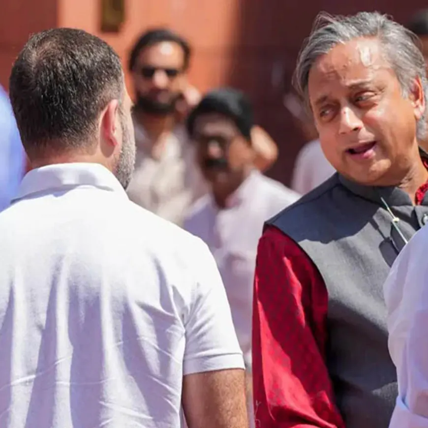 थरूर यांनी अर्थव्यवस्थेवरील राहुल गांधींचे विधान फेटाळले:म्हणाले- असं अजिबात नाहीये; राहुल गांधी म्हणाले होते- ट्रम्प यांनी बरोबर सांगितले की भारतीय अर्थव्यवस्था डेड