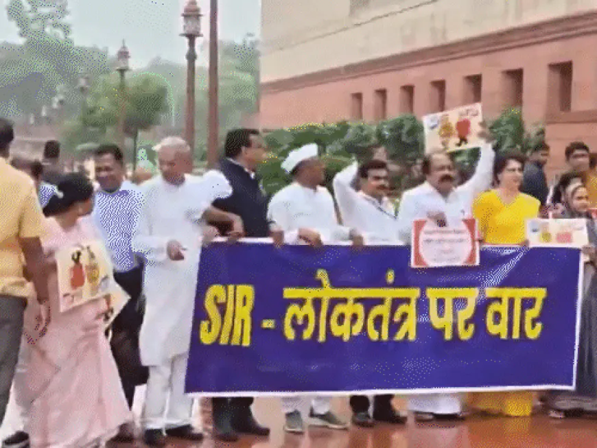 लोकसभा-राज्यसभेची कार्यवाही 2 वाजेपर्यंत स्थगित:विरोधकांचा मतदार पडताळणीवरून गदारोळ; अमेरिकेच्या टॅरिफवरही चर्चेची मागणी
