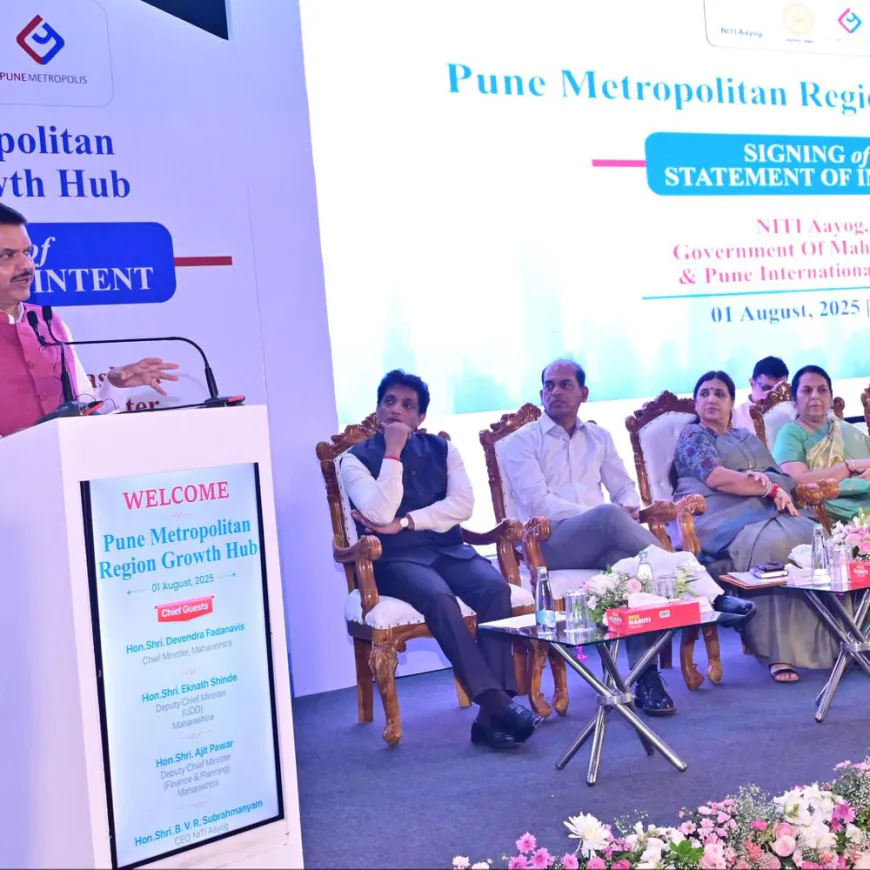 पुणे मेट्रोपॉलिटन रिजन ग्रोथ हबचा शुभारंभ:नवीन क्षेत्रात पदार्पण करून सामर्थ्य निर्माण करण्याची पुण्याची क्षमता - देवेंद्र फडणवीस