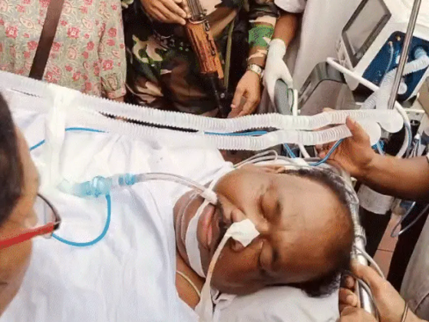 झारखंडचे शिक्षणमंत्री रामदास सोरेन बाथरूममध्ये पडले:घसरून पडल्याने मेंदूत रक्ताची गुठळी, एअर अ‍ॅम्ब्युलन्सने दिल्लीला नेण्यात आले
