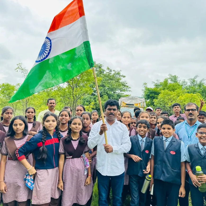 ‘एक पेड माँ के नाम’ अभियानाचा लासूर स्टेशनमध्ये झाला समारोप:महिनाभर अभियान, आजवर 7 हजार झाडांचे वृक्षारोपण‎