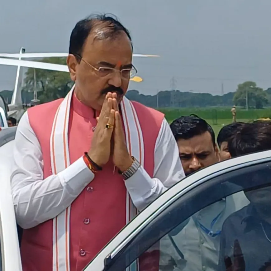 "अखिलेश यादव जी सत्ता वियोग में बौखलाए":कौशांबी में बोले केशव प्रसाद, दूध पीते बच्चे की तरह सवाल करते हैं; उनके कार्यकर्ता गुंडे