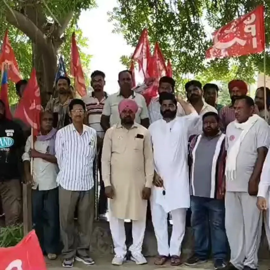 फाजिल्का में किसानों का पंजाब सरकार को अल्टीमेटम:खराब फसलों के लिए एक लाख, गिरे मकानों के लिए दो लाख मुआवजे की मांग