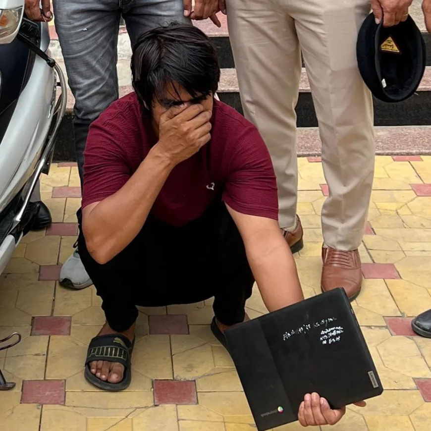 कैथल में घर से कैश-गहने चुराने वाला गिरफ्तार:दिल्ली गया था परिवार, लौटने पर टूटे मिले ताले; लैपटॉप और स्कूटी जब्त
