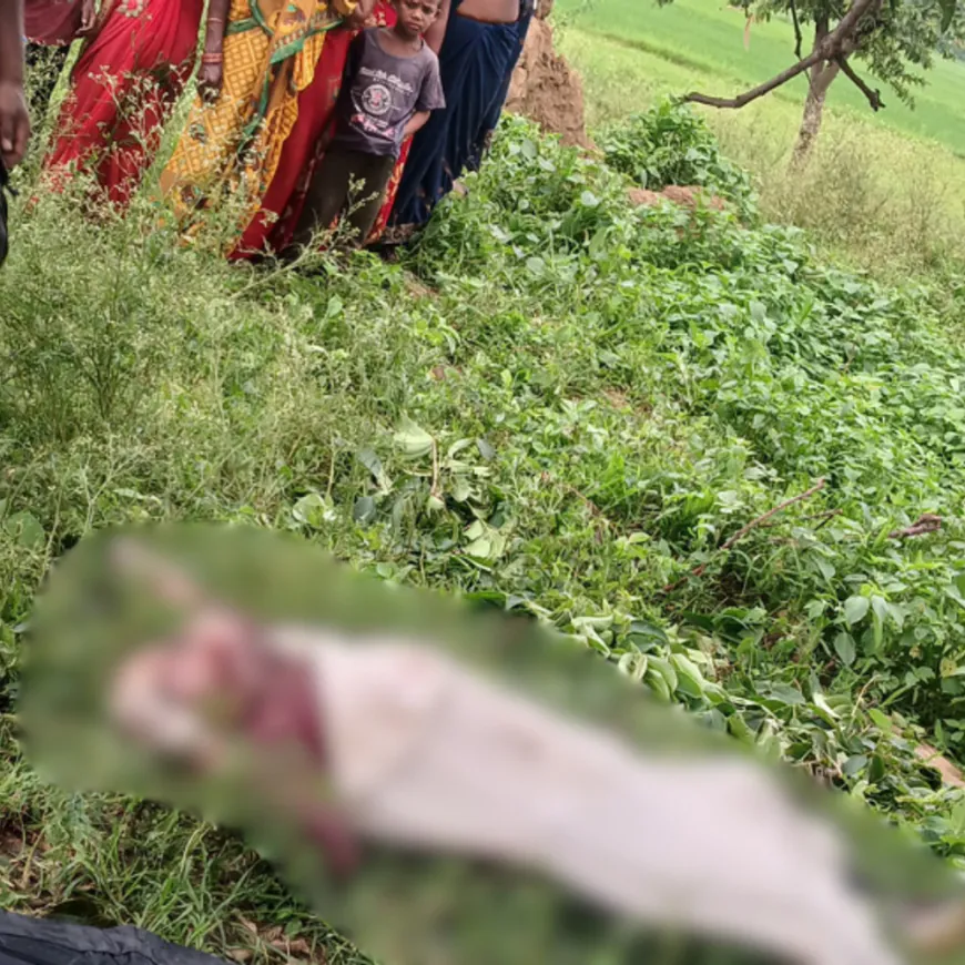 सोनभद्र के भरकना में व्यक्ति की संदिग्ध परिस्थितियों में मौत:5 दिन से लापता था, नाले में मिला शव, चेहरे पर चोट के निशान