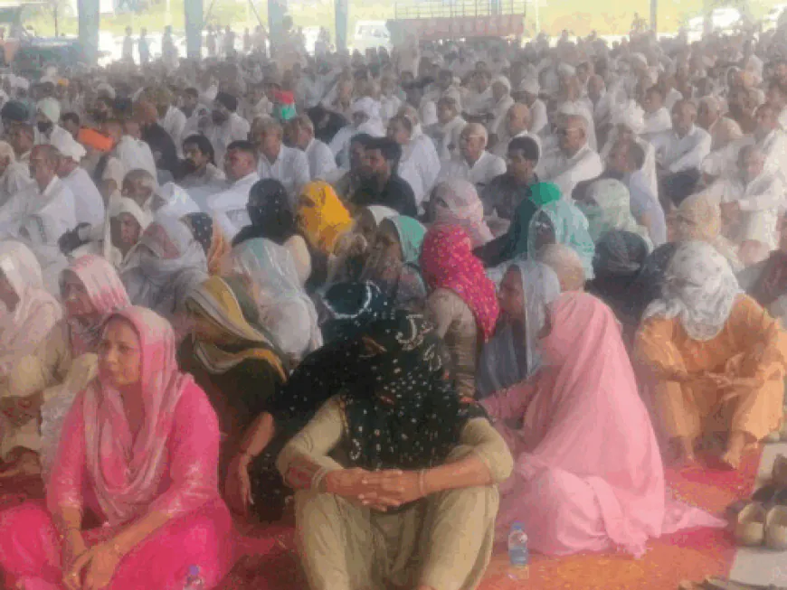 पानीपत में किसानों की महापंचायत, जगजीत सिंह डल्लेवाल पहुंचे:बोले- यह फसल और नस्ल की लड़ाई, 25 अगस्त को दिल्ली में करेंगे प्रदर्शन