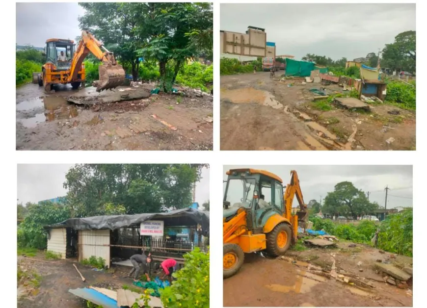 Major Crackdown on Illegal Dhabas in Dadra Extension, Silvassa: Several Units Sealed, Notices Issued